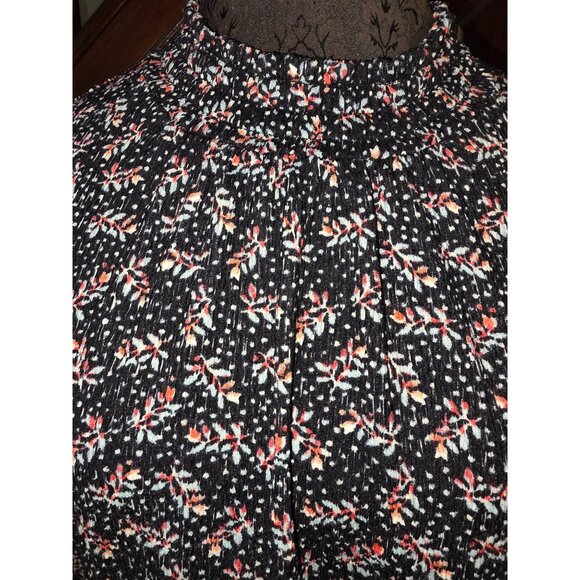 Loft Womens Floral Long Sleeve Blouse Size L - Picture 2 of 7